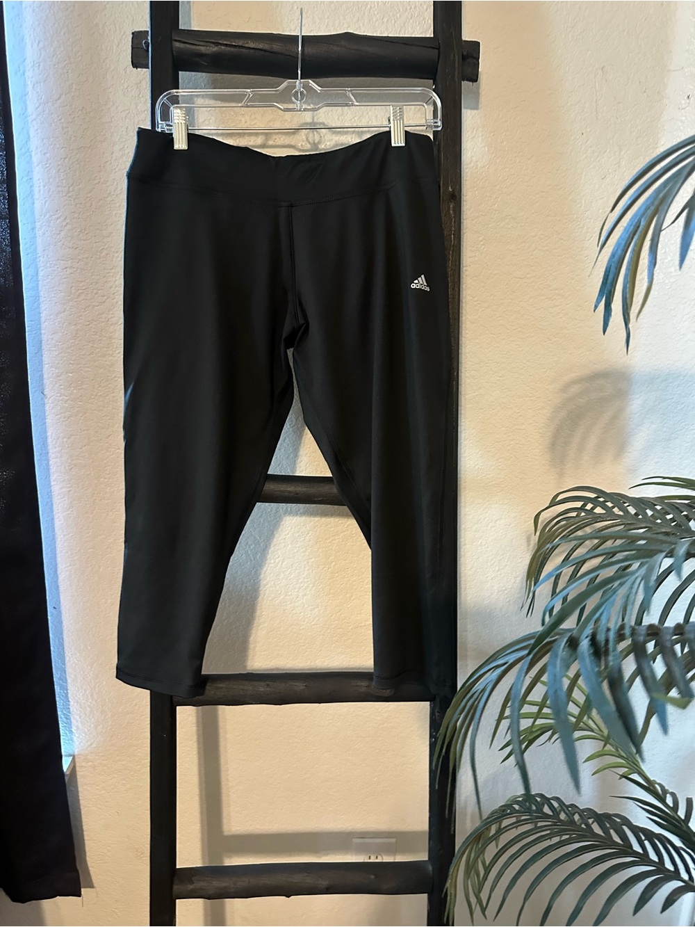 adidas Black Cropped women’s Performance Leggings